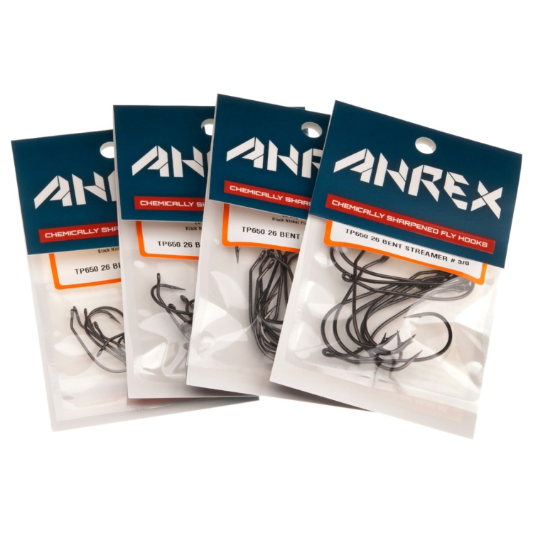 Ahrex Tp650 26 Degree Bent Streamer #4/0 Trout Fly Tying Hooks